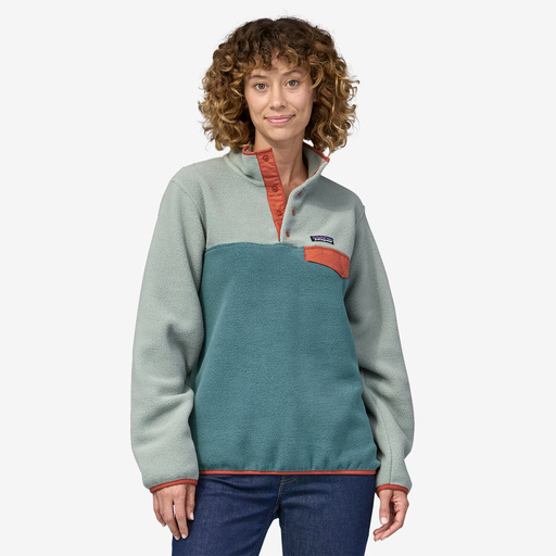 Green patagonia sales synchilla snap t